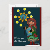 ウクライナクリスマススター シーズンポストカード (正面/裏面)