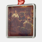 ウクライナクリスマスダンスパーティーオーナメント メタルオーナメント (左)