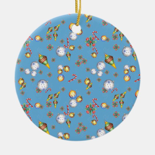ウクライナクリスマス紙オーナメント セラミックオーナメント (正面)