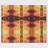 ウクライナクリスマス蛍光ラッピング紙 ラッピングペーパー (フラット)