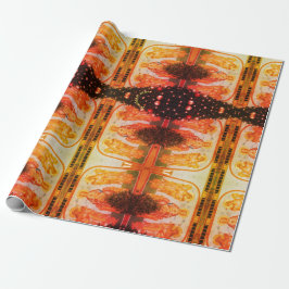 ウクライナクリスマス蛍光ラッピング紙 ラッピングペーパー