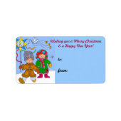 ウクライナクリスマス ラベル (正面)