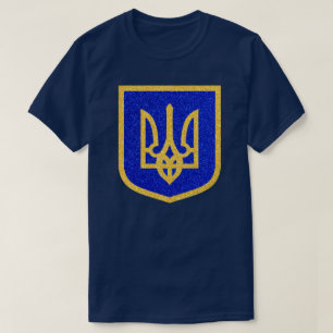 ウクライナコートオブアームズグリッターTシャツ Tシャツ