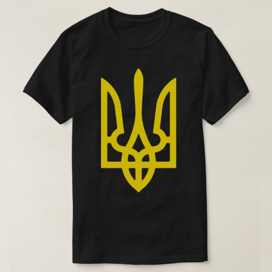 ウクライナコートオブアームズ記号ウクライナ国営企業 Tシャツ (デザイン正面)