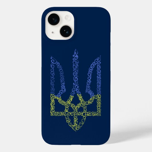 ウクライナコート腕トリデントtryzubスパイラルパターン Case-Mate iPhoneケース (裏面)