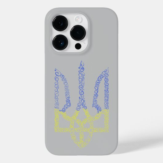 ウクライナコート腕トリデントtryzubスパイラルパターン Case-Mate iPhoneケース (裏面)