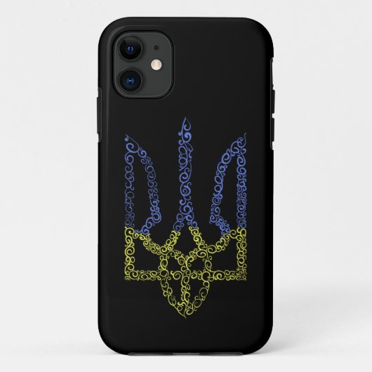 ウクライナコート腕トリデントtryzubスパイラルパターン Case-Mate iPhoneケース (裏面)
