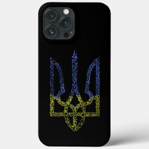 ウクライナコート腕トリデントtryzubスパイラルパターン iPhone 13 pro maxケース