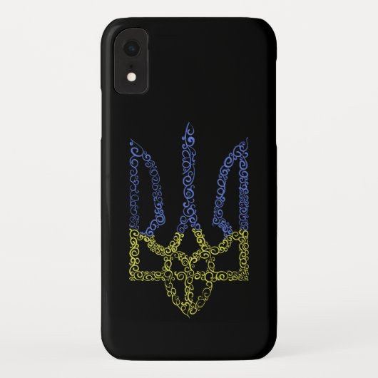 ウクライナコート腕トリデントtryzubスパイラルパターン Case-Mate iPhoneケース (裏面)