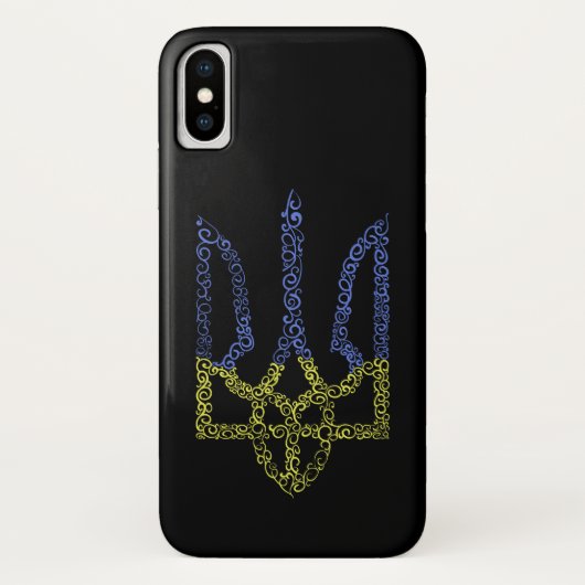 ウクライナコート腕トリデントtryzubスパイラルパターン Case-Mate iPhoneケース (裏面)