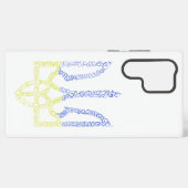 ウクライナコート腕トリデントtryzubスパイラルパターン samsung galaxyケース (裏面横)