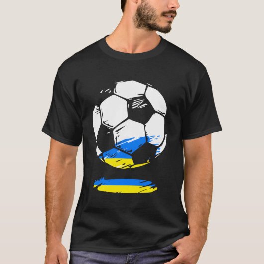 ウクライナサッカーチームウクライナサッカー Tシャツ (正面)