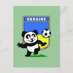ウクライナサッカーパンダ ポストカード