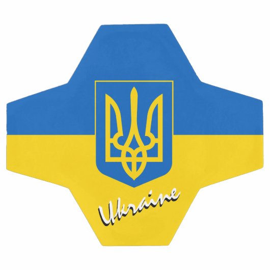 ウクライナサッカー&ウクライナ国旗/スポーツ サッカーボール (フラット)