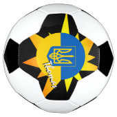 ウクライナサッカー&ウクライナ国旗/BANG サッカーボール (回転)