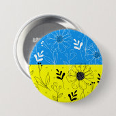 ウクライナサポートボタンでスタンド 缶バッジ (正面&裏面)