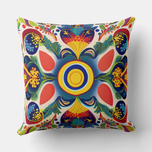 ウクライナサンキフカアートオーナメント クッション (裏面)