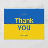 ウクライナサンキューカードモダンタイプポストカード ポストカード (正面)