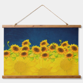 ウクライナサンフラワーつるズ平和の壁 吊り下げ型タペストリー