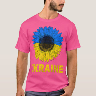 ウクライナサンフラワーウクライナ国旗Peace Ukraine Fla Tシャツ
