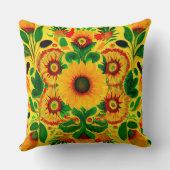 ウクライナサンフラワー クッション (裏面)