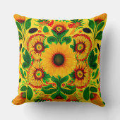 ウクライナサンフラワー クッション (正面)