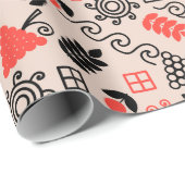 ウクライナスタイル国家様式 ラッピングペーパー (ロールコーナー)