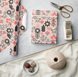 ウクライナスタイル国家様式 ラッピングペーパー