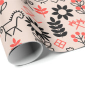 ウクライナスタイル国家様式 ラッピングペーパー (ロールコーナー)