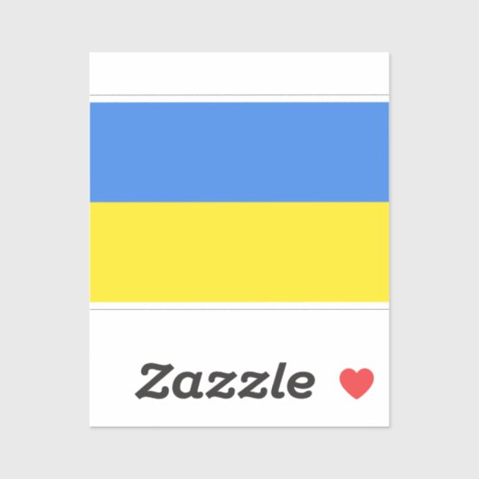 ウクライナステッカーウクライナ国旗のサポート シール (シート)
