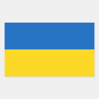 ウクライナステッカー国旗 長方形シール