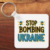 ウクライナストップキーチェーン爆破 キーホルダー (正面)