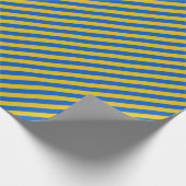 ウクライナストライプの国旗の青と黄色の贈り物 ラッピングペーパー (角)