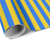 ウクライナストライプの国旗の青と黄 ラッピングペーパー (ロールコーナー)