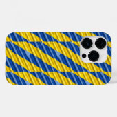 ウクライナストライプ青と黄インスパイア色エレガント Case-Mate iPhoneケース (裏面 (横))