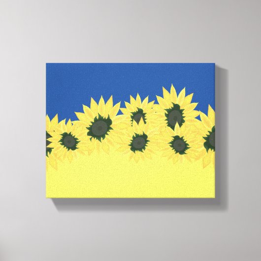 ウクライナストレッチキャンバス印刷のフラグ キャンバスプリント (正面)