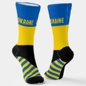 ウクライナソックス、ウクライナ国旗の色/スポーツ ソックス (傾斜あり)