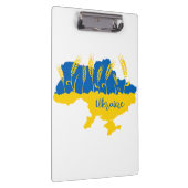 ウクライナタイポグラフィとウクライナ国旗の小麦穂 クリップボード (右)