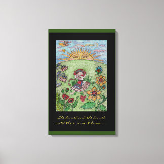 ウクライナダンサーフォークアート キャンバスプリント