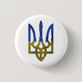 ウクライナトリズブコートオブアームズ刺繍ピン 缶バッジ