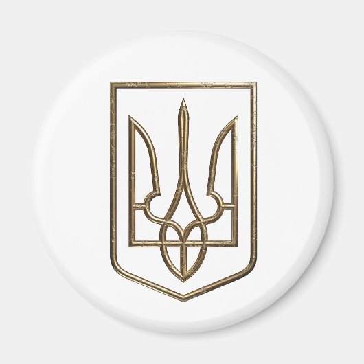 ウクライナトリデントギルファルコンのシンボル マグネット (正面)