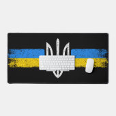 ウクライナトリデント – ウクライナ国旗の記号 デスクマット (キーボード&マウス)