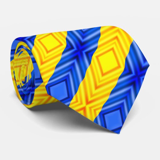 ウクライナネックタイのウクライナ国旗の色をサポート ネクタイ (ロール)