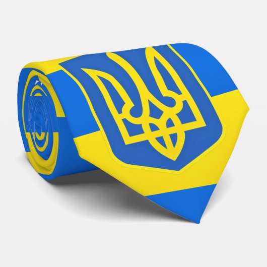 ウクライナネックタイ平和の鳩コートの腕をサポート ネクタイ (ロール)