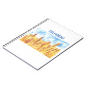 ウクライナノートブックの水色 ノートブック (左側)