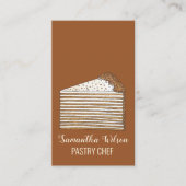 ウクライナハニーロシアのケーキベーカリーパティシシェフ 名刺 (正面)