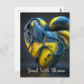 ウクライナハートはがき ポストカード (正面/裏面)