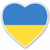 ウクライナハート シール (正面)