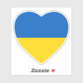 ウクライナハート シール (シート)