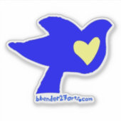 ウクライナハート シール (正面)